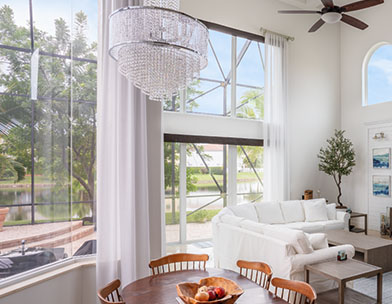 Florida home with impact windows