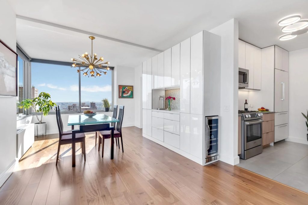 The beautiful results of a condo that underwent their very own home renovation on a budget.