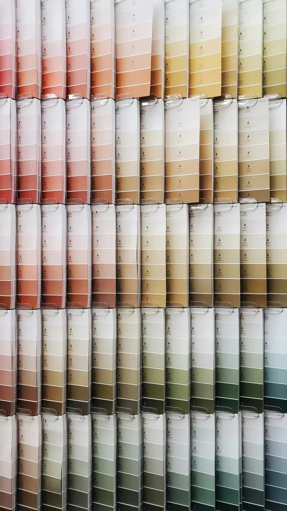 A wide array of color swatches ready to pick from so home owners can boost their home's color