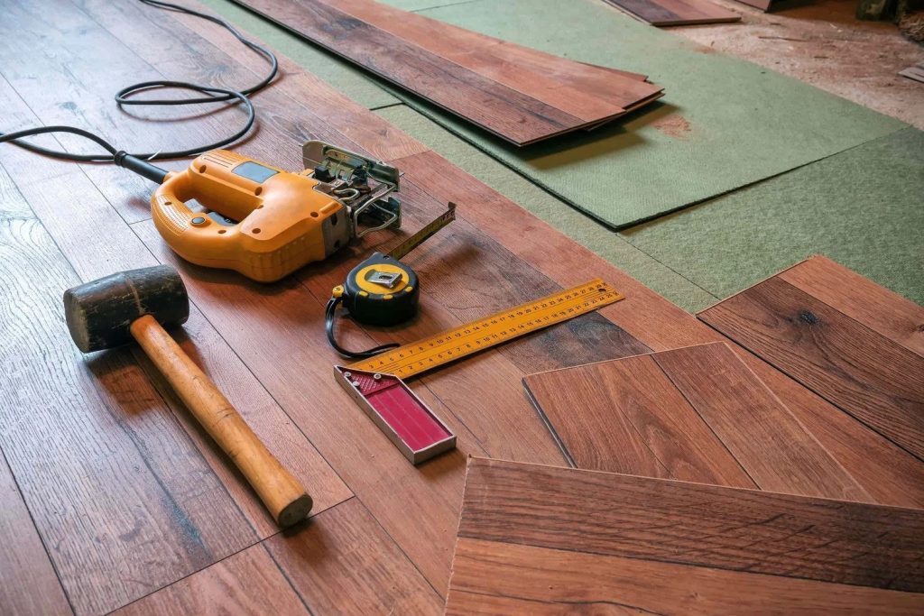 A set of tools that are going to be used in an up coming home renovation on a budget.